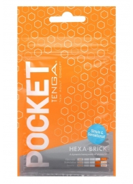 Карманный мастурбатор HEXA-BRICK - Tenga - в Южно-Сахалинске купить с доставкой