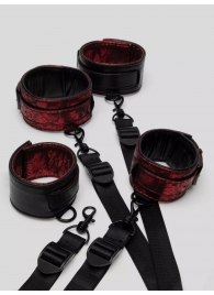 Изысканный набор фиксаций на кровати Reversible Under Mattress Restraint Set - Fifty Shades of Grey - купить с доставкой в Южно-Сахалинске