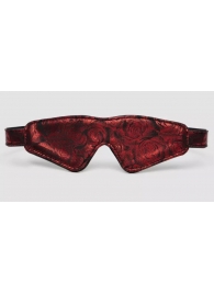 Двусторонняя красно-черная маска на глаза Reversible Faux Leather Blindfold - Fifty Shades of Grey - купить с доставкой в Южно-Сахалинске