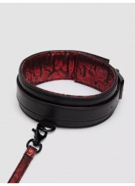 Стильный ошейник с поводком Reversible Faux Leather Collar and Lead - Fifty Shades of Grey - купить с доставкой в Южно-Сахалинске