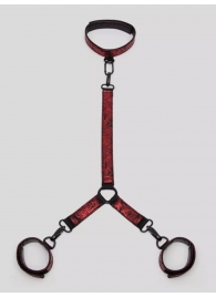 Ошейник с наручниками Reversible Faux Leather Collar and Wrist - Fifty Shades of Grey - купить с доставкой в Южно-Сахалинске