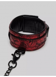 Красно-черные оковы Reversible Faux Leather Ankle Cuffs - Fifty Shades of Grey - купить с доставкой в Южно-Сахалинске