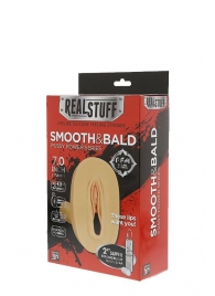 Мастурбатор-вагина с вибрацией и выносным пультом управления REALSTUFF SMOOTH   BALD - Dream Toys - в Южно-Сахалинске купить с доставкой