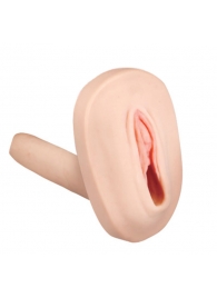 Мастурбатор-вагина с вибрацией и выносным пультом управления REALSTUFF SMOOTH   BALD - Dream Toys - в Южно-Сахалинске купить с доставкой