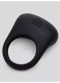 Черное эрекционное виброкольцо Sensation Rechargeable Vibrating Love Ring - Fifty Shades of Grey - в Южно-Сахалинске купить с доставкой