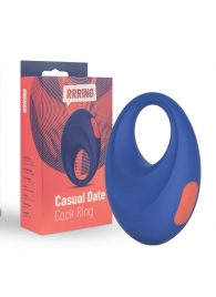 Синее эрекционное кольцо RRRING Casual Date Cock Ring - FeelzToys - в Южно-Сахалинске купить с доставкой
