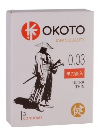 Ультратонкие презервативы OKOTO Ultra Thin - 3 шт. - Sitabella - купить с доставкой в Южно-Сахалинске