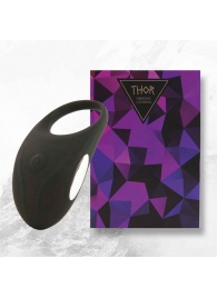 Черное эрекционное виброкольцо Thor Cockring - FeelzToys - в Южно-Сахалинске купить с доставкой