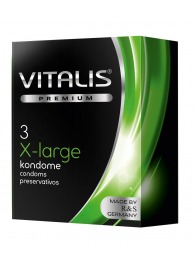 Презервативы увеличенного размера VITALIS PREMIUM x-large - 3 шт. - Vitalis - купить с доставкой в Южно-Сахалинске