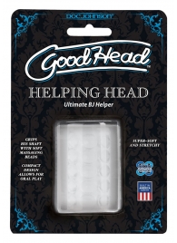 Прозрачный мастурбатор HELPING HEAD - Doc Johnson - в Южно-Сахалинске купить с доставкой
