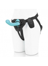 Голубая изогнутая насадка 6in Remote Control Ripple P-Spot G-Spot на черных трусиках - 16 см. - Pegasus - купить с доставкой в Южно-Сахалинске