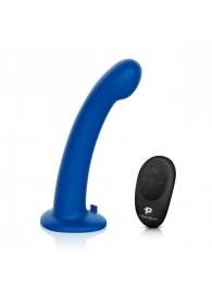 Синяя насадка Remote Control P-Spot G-Spot с черными трусиками - 20 см. - Pegasus - купить с доставкой в Южно-Сахалинске