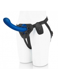 Синяя насадка Remote Control P-Spot G-Spot с черными трусиками - 20 см. - Pegasus - купить с доставкой в Южно-Сахалинске