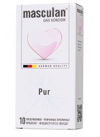 Супертонкие презервативы Masculan Pur - 10 шт. - Masculan - купить с доставкой в Южно-Сахалинске