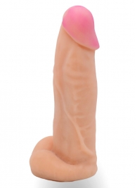 Телесная насадка на Harness с коннектором в ламинате - 20 см. - LOVETOY (А-Полимер) - купить с доставкой в Южно-Сахалинске