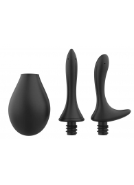 Черный анальный душ Nexus Anal Douche Set с 2 сменными насадками - Nexus Range - купить с доставкой в Южно-Сахалинске