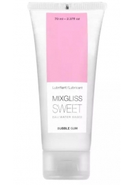 Смазка на водной основе Mixgliss Sweet с ароматом бабл-гам - 70 мл. - Mixgliss - купить с доставкой в Южно-Сахалинске
