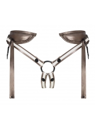 Бронзовый пояс для насадок Desirous Harness - Strap-on-me - купить с доставкой в Южно-Сахалинске