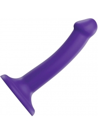 Фиолетовый фаллоимитатор-насадка Strap-On-Me Dildo Dual Density size S - 17 см. - Strap-on-me - купить с доставкой в Южно-Сахалинске