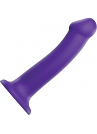 Фиолетовый фаллоимитатор-насадка Strap-On-Me Dildo Dual Density size L - 19 см. - Strap-on-me - купить с доставкой в Южно-Сахалинске