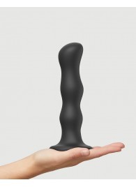 Черная насадка Strap-On-Me Dildo Geisha Balls size XL - Strap-on-me - купить с доставкой в Южно-Сахалинске