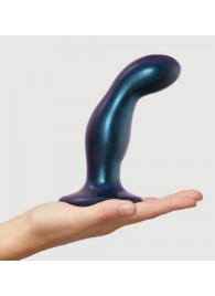 Темно-синяя насадка Strap-On-Me Dildo Plug Snaky size M - Strap-on-me - купить с доставкой в Южно-Сахалинске