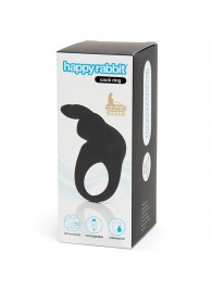 Черное эрекционное виброкольцо Happy Rabbit Rechargeable Rabbit Cock Ring - Happy Rabbit - в Южно-Сахалинске купить с доставкой