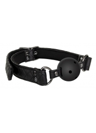 Черный кляп-шарик BALL GAG DIAMOND - Dream Toys - купить с доставкой в Южно-Сахалинске