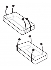Фиксаторы для кровати WRAPAROUND MATTRESS RESTRAIN - Pipedream - купить с доставкой в Южно-Сахалинске