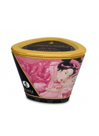 Массажная свеча Rose Petals с ароматом розы - 170 мл. - Shunga - купить с доставкой в Южно-Сахалинске