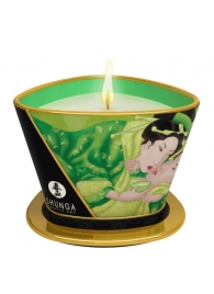 Массажная свеча Exotic Green Tea с ароматом зелёного чая - 170 мл. - Shunga - купить с доставкой в Южно-Сахалинске