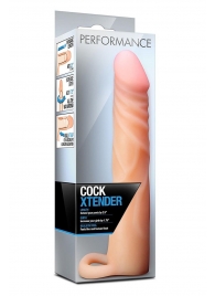 Телесная насадка на пенис Cock Xtender - 17,7 см. - Blush Novelties - в Южно-Сахалинске купить с доставкой