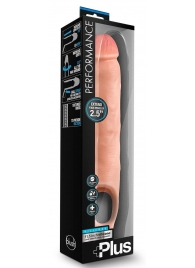 Телесная насадка-удлинитель 11.5 Inch Silicone Cock Sheath Penis Extender - 29,2 см. - Blush Novelties - в Южно-Сахалинске купить с доставкой