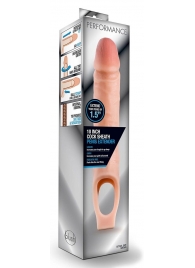 Телесная насадка на пенис 10 Inch Cock Sheath Extender - 25 см. - Blush Novelties - в Южно-Сахалинске купить с доставкой