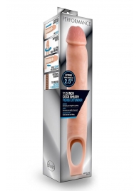 Телесная насадка на пенис 11.5 Inch Cock Sheath Penis Extender - 29,2 см. - Blush Novelties - в Южно-Сахалинске купить с доставкой