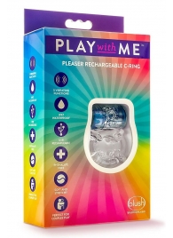 Фиолетовое эрекционное виброкольцо Pleaser Rechargeable C-Ring - Blush Novelties - в Южно-Сахалинске купить с доставкой