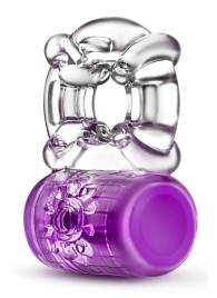 Фиолетовое эрекционное виброкольцо Pleaser Rechargeable C-Ring - Blush Novelties - в Южно-Сахалинске купить с доставкой