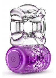 Фиолетовое эрекционное виброкольцо One Night Stand Vibrating C-Ring - Blush Novelties - в Южно-Сахалинске купить с доставкой