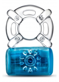 Синее эрекционное виброкольцо One Night Stand Vibrating C-Ring - Blush Novelties - в Южно-Сахалинске купить с доставкой