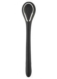 Черный гибкий уретральный стимулятор с вибрацией Vibrating Bendable Dilator - 13,5 см. - Orion - купить с доставкой в Южно-Сахалинске