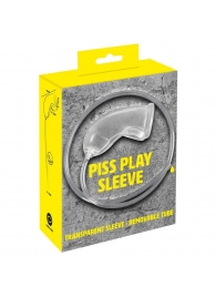 Прозрачная насадка на пенис Piss Play Sleeve для игр с мочеиспусканием - Orion - купить с доставкой в Южно-Сахалинске