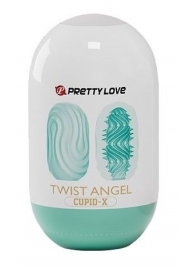 Бирюзовый мастурбатор-яйцо Twist Angel - Baile - в Южно-Сахалинске купить с доставкой