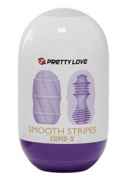 Сиреневый мастурбатор-яйцо Smooth Stripes - Baile - в Южно-Сахалинске купить с доставкой