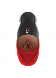 Коричневый мастурбатор-вагина с вибрацией Fuck-O-Matic 2 - Pipedream - в Южно-Сахалинске купить с доставкой