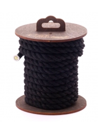 Черная хлопковая веревка для бондажа на катушке - 5 м. - Crazy Handmade - купить с доставкой в Южно-Сахалинске