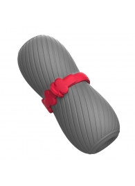 Серый эластичный мастурбатор с утяжкой - S-HANDE - в Южно-Сахалинске купить с доставкой