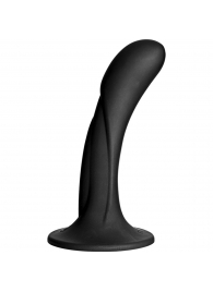 Черная изогнутая насадка Vac-U-Lock G-Spot - 16,5 см. - Doc Johnson - купить с доставкой в Южно-Сахалинске