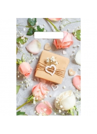 Полиэтиленовый пакет  Подарочек  с вырубной усиленной ручкой - 20 х 30 см. - Сима-Ленд - купить с доставкой в Южно-Сахалинске