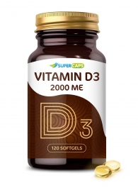 Пищевая добавка SuperCaps VITAMIN D3 2000 ME - 120 капсул - SuperCaps - купить с доставкой в Южно-Сахалинске
