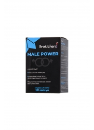 Капсулы для мужчин Erotichard male power - 20 капсул (0,370 гр.) - Erotic Hard - купить с доставкой в Южно-Сахалинске